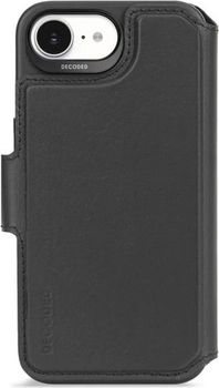 Decoded Leather Detachable wallet case для Apple iPhone 16e черный