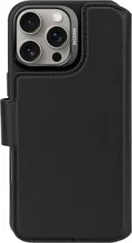 Decoded Leather Detachable wallet case for Apple iPhone 16 Pro Max black