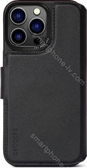 Decoded Leather Detachable wallet MagSafe for Apple iPhone 14 Pro black 