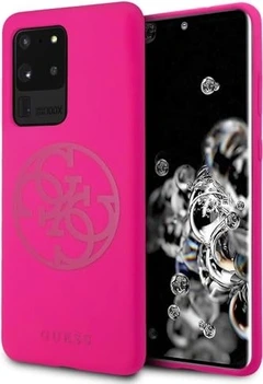 Guess Hard Cover Silicone 4G для Самсунг Галакси S20 Ультра fuchsia