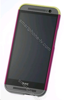 HTC HC-C940 Double Dip Hard Shell for One (M8) pink/yellow/grey 