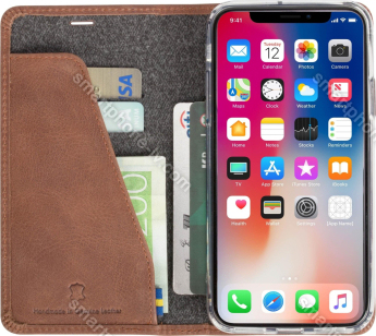 Krusell Sunne 4 Card FolioWallet for Apple iPhone X brown 