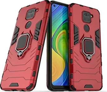 MRSTER Ringhalter Cover for Xiaomi Redmi Note 9 red