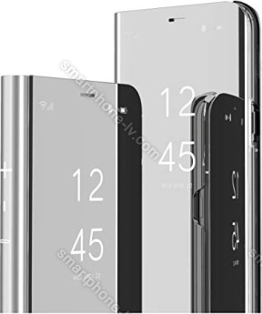 MRSTER clear View Standing Cover for Xiaomi Redmi Note 9 silver 