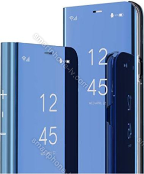 MRSTER clear View Standing Cover for Xiaomi Redmi Note 9 blue 