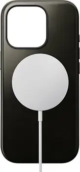 Nomad modern Horween Leather case for Apple iPhone 16 Pro Green chrome