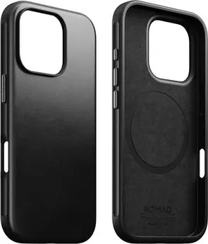 Nomad modern Horween Leather case for Apple iPhone 16 Pro Max black