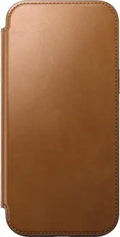 Nomad modern Leather Folio for Apple iPhone 16 Pro Max English Tan