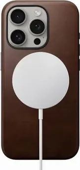 Nomad modern Leather case for Apple iPhone 16 Plus brown