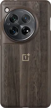 OnePlus Walnut Texture Bumper case for OnePlus 12 brown