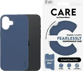 PanzerGlass Care Fashionable case MagSafe for Apple iPhone 16 Plus Coronet Blue