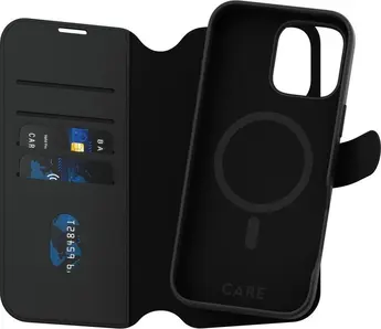 PanzerGlass Care Feature case tango Two-in-One wallet MagSafe for Apple iPhone 16 Pro Max black