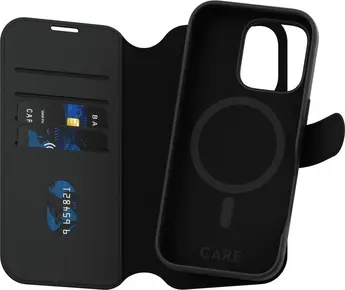 PanzerGlass Care Feature case tango Two-in-One wallet MagSafe for Apple iPhone 16 Pro black