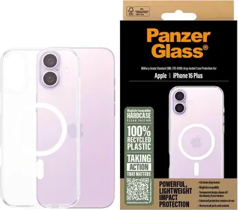 PanzerGlass Hard case MagSafe for Apple iPhone 16 Plus transparent