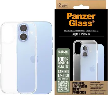 PanzerGlass Hard case for Apple iPhone 16 transparent