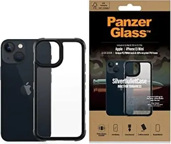 PanzerGlass SilverBullet case for Apple iPhone 13 mini black/transparent
