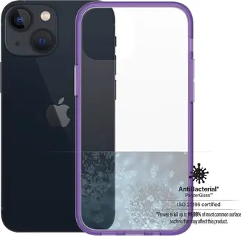 PanzerGlass clear case colour AntiBacterial for Apple iPhone 13 mini Grape Limited Edition
