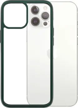 PanzerGlass clear case colour AntiBacterial Limited Edition for Apple iPhone 12 Pro Max green