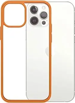 PanzerGlass clear case colour AntiBacterial Limited Edition for Apple iPhone 12/12 Pro orange