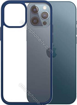 PanzerGlass clear case colour AntiBacterial Limited Edition for Apple iPhone 12 Pro Max blue 