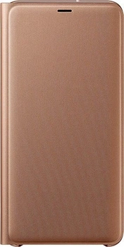 Samsung Flip wallet для Galaxy A7 (2018) золотой