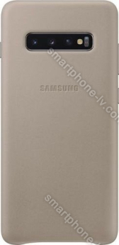Samsung Leather Cover for Galaxy S10+ grey 