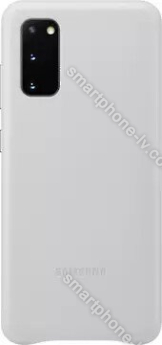 Samsung Leather Cover for Galaxy S20 light gray 
