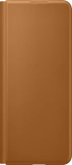 Samsung Leather Flip Cover для Galaxy Z Fold 3 5G Camel