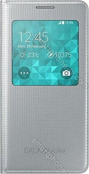 Samsung S-View Cover for Galaxy Alpha silver 