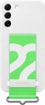Самсунг Silicone Cover with strap для Галакси S22+ белый