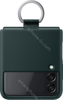 Samsung Silicone Cover with ring for Galaxy Z Flip 3 5G green 