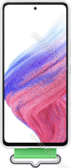 Samsung Silicone Cover with strap for Galaxy A53 5G white 