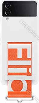 Samsung Silicone Cover with strap for Galaxy Z Flip 4 white 