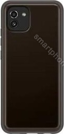 Samsung Soft clear Cover for Galaxy A03 black 