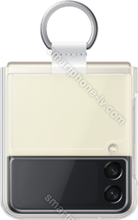 Samsung clear Cover with ring for Galaxy Z Flip 3 5G transparent 