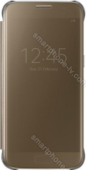 Samsung clear View Cover for Galaxy S7 gold 