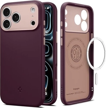 Spigen Nano Pop (MagFit) для Apple iPhone 17 Pro burgundy bean