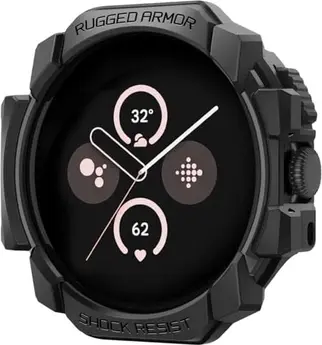Spigen Rugged Armor Pro for Google Pixel Watch 3 (45mm) Matte Black