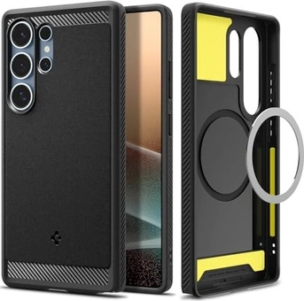 Spigen Rugged Armor (MagFit) для Самсунг Галакси S25 Ультра Matte черный