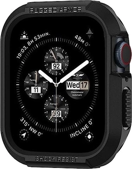 Spigen Rugged Armor для Apple Watch (45mm/44mm) Matte черный