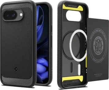 Spigen Rugged Armor (MagFit) для Google Pixel 9a Matte черный