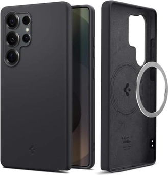 Spigen Silicone Fit (MagFit) для Samsung Galaxy S25 Ultra черный