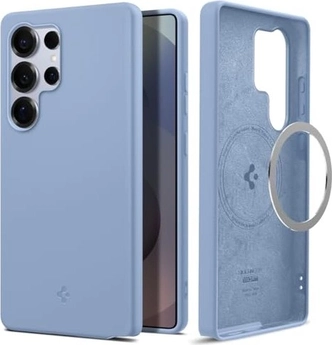 Spigen Silicone Fit (MagFit) для Samsung Galaxy S25 Ultra Sapphire синий