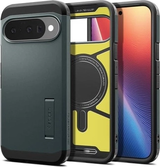 Spigen Tough Armor AI (MagFit) для Google Pixel 10/10 Pro Abyss зеленый