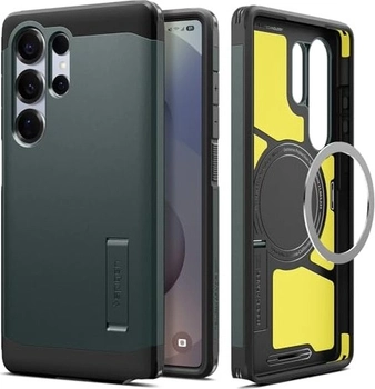 Spigen Tough Armor AI (MagFit) для Samsung Galaxy S25 Ultra Abyss зеленый
