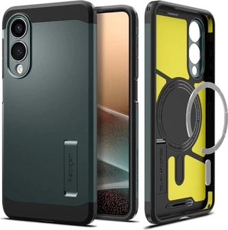 Spigen Tough Armor AI (MagFit) для Samsung Galaxy S25 Edge Abyss зеленый