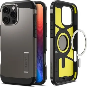 Spigen Tough Armor AI (MagFit) for Apple iPhone 16 Pro Max gunmetal