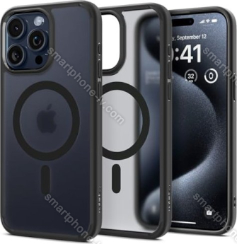Spigen Ultra hybrid MagFit for Apple iPhone 15 Pro Max frost Black 