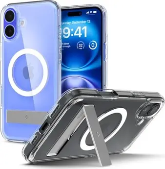 Spigen Ultra hybrid S (MagFit) for Apple iPhone 16 Plus Crystal clear
