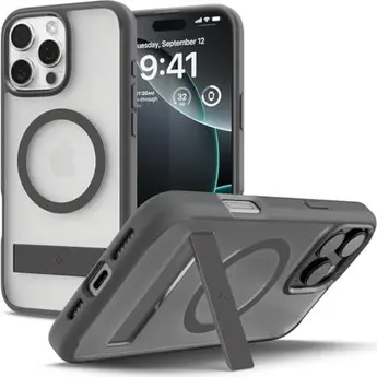 Spigen Ultra hybrid S (MagFit) for Apple iPhone 16 Pro Max frost Gray